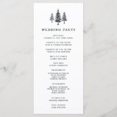 Winterwaldfeier Programm (Rückseite)