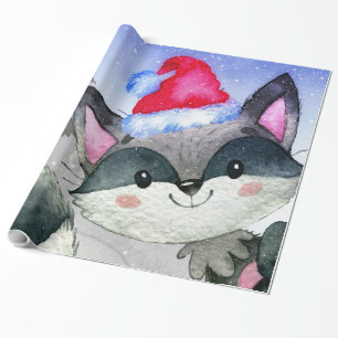 Winterwaldfreunde - Illustration Geschenkpapier