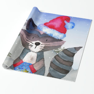 Winterwaldfreunde - Illustration Geschenkpapier