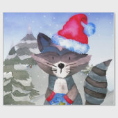 Winterwaldfreunde - Illustration Geschenkpapier (Flach)