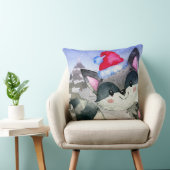 Winterwaldfreunde - Illustration Kissen (Stuhl )