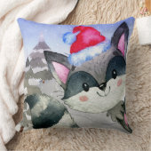 Winterwaldfreunde - Illustration Kissen (Decke)