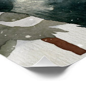 Winterwaldfreunde - Illustration Poster (Ecke)