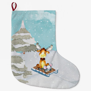 Winterwaldfreunde - Tierabbildungen Großer Weihnachtsstrumpf