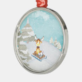 Winterwaldfreunde - Tierabbildungen Ornament Aus Metall (Links)