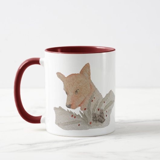 Winterwaldfuchs Tasse (Links)