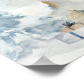 Winterwaldgeschlecht zeigt Boy- oder Girl-Diagramm Poster (Ecke)