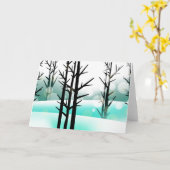 Winterwaldgrüßkarte Karte (Gelbe Blume)