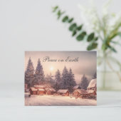 Winterwaldhäuser, Weltfrieden Feiertagspostkarte (Stehend Vorderseite)