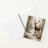 Winterwaldhirsch Notizblock (Innenseite)