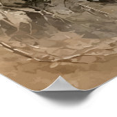 Winterwaldhirsch Poster (Ecke)