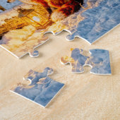 Winterwaldhütte mit Hirsch, Fuchs und Eule – Venti Puzzle (Seite)