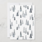 Winterwaldkarte Feiertagskarte (Rückseite)