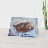 Winterwaldkarte Feiertagskarte (Rückseite)