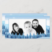 Winterwaldkarte Foto Feiertagskarte (Vorne/Hinten)