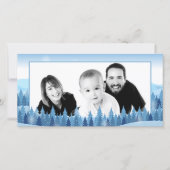 Winterwaldkarte Foto Feiertagskarte (Vorderseite)