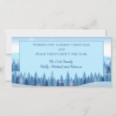 Winterwaldkarte Foto Feiertagskarte (Rückseite)