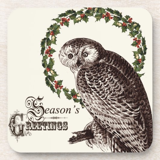 Winterwaldkeule Getränkeuntersetzer (Vorderseite)