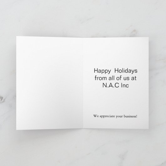 Winterwaldkiefer Weihnachtskarten Feiertagskarte (Innenseite)