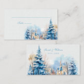 Winterwaldkirche Hochzeit Platzkarte (Vorne/Hinten)