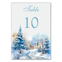 Winterwaldkirche Hochzeit Tischnummer