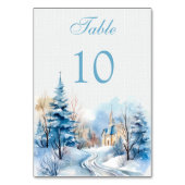 Winterwaldkirche Hochzeit Tischnummer (Vorderseite)