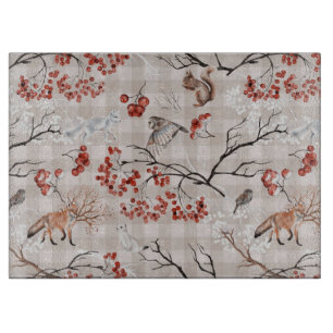 Winterwaldkreaturen Schneidebrett