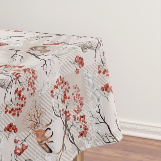 Winterwaldkreaturen Tischdecke (Beispiel)