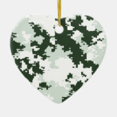 Winterwaldland-Camouflage Keramikornament (Vorne)