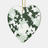 Winterwaldland-Camouflage Keramikornament (Links)