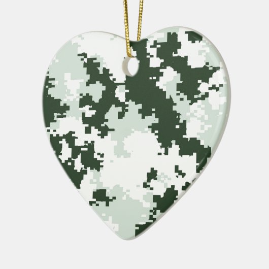 Winterwaldland-Camouflage Keramikornament (Links)