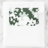 Winterwaldland-Camouflage Rechteckiger Aufkleber (Tasche)