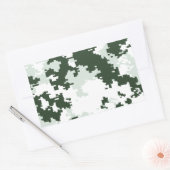 Winterwaldland-Camouflage Rechteckiger Aufkleber (Umschlag)