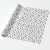 Winterwaldland Evergreen Forest Pattern Geschenkpapier (Ungerollt)