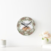 Winterwaldland Hirsch Wild Runde Wanduhr (Zuhause)