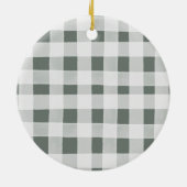 Winterwaldland Kinderschwangerschaft Ankündigung Keramik Ornament (Hinten)