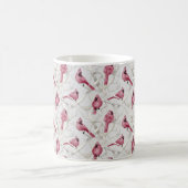 Winterwaldland Roter Kardinal Vogelmuster Kaffeetasse (Mittel)