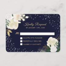 Winterwaldland RSVP-Karten