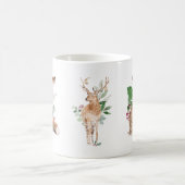 Winterwaldland Tierfox Hirsche Hare-Tasse Kaffeetasse (Mittel)