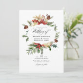 Winterwaldland Weihnachtsfeiertag Foto Einladung (Stehend Vorderseite)