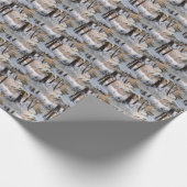 Winterwaldlandschaft Geschenkpapier (Ecke)