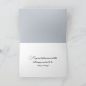 Winterwaldlandschaft in einem Umschlag Feiertagskarte (Innenseite)