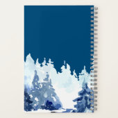 Winterwaldlandschaft Notizblock (Rückseite)