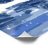 Winterwaldlandschaft Poster (Ecke)