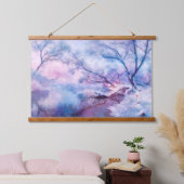 Winterwaldlandschaft Wandteppich Mit Holzrahmen (Schlafzimmer)