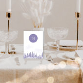 Winterwaldlavender Wasserfarbe Landschaftlich best Tischnummer