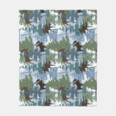 Winterwaldmoose Fleecedecke (Vorderseite)