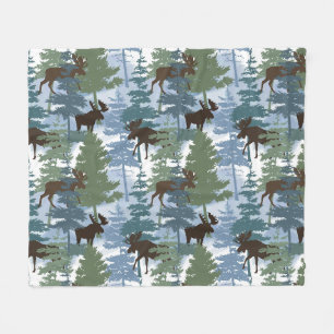 Winterwaldmoose Fleecedecke