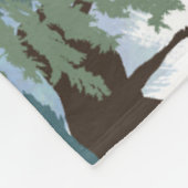 Winterwaldmoose Fleecedecke (Ecke)