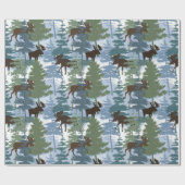 Winterwaldmoose Geschenkpapier (Flach)